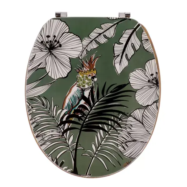 Copriwater WC 18 pollici MDF Jungle Fever Verde cachi Vendita Finale