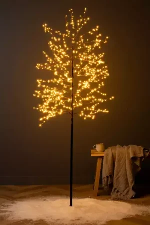 Promozione Albero luminoso 720 LED (H180 cm) Pioppo Eliot Bianco molto caldo