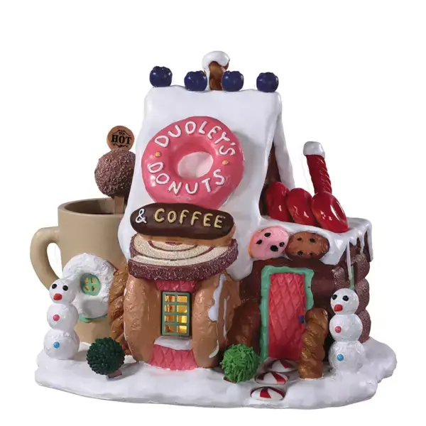 Miglior Prezzo Villagio di Natale Lemax luminoso a pile Beignerie Dudley's