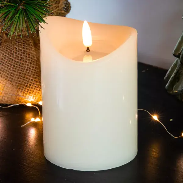 Candela LED Axelle H10 cm Bianco Ultima Occasione