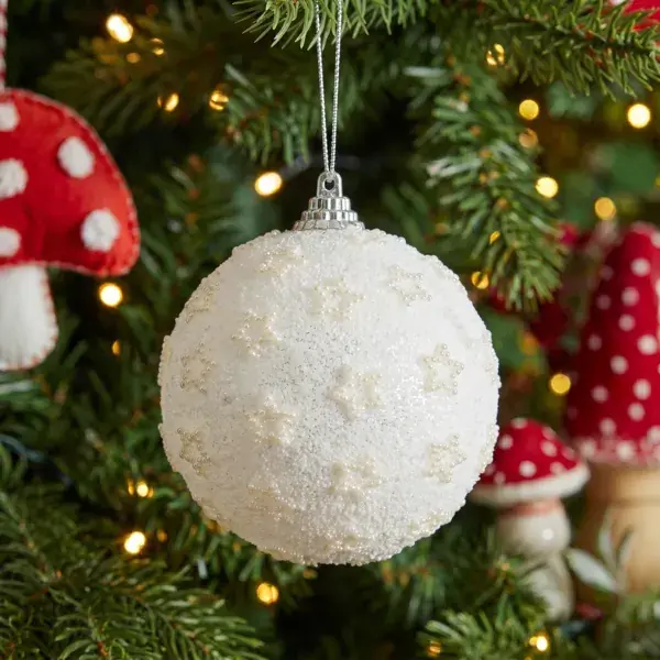 Occasione Set di 12 Palline di natale (D80 mm) Via Lattea Bianco