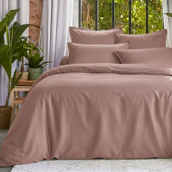 Coprimaterasso in lyocell Tencel™ lavato (260 x 240 cm) Olivia Rosa blush Direttamente Dal Produttore