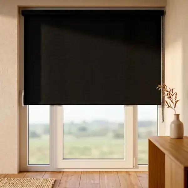 Prezzo Di Fabbrica Tenda a rullo oscurante testurizzata (200 x 220 cm) Nyx Nero
