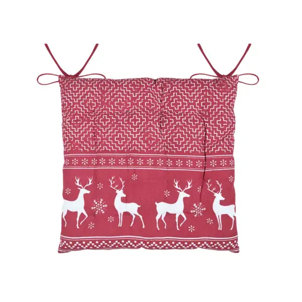 Cuscino per sedia quadrato in cotone (40 x 40 cm) Arbin Rosso Offerta Del Giorno