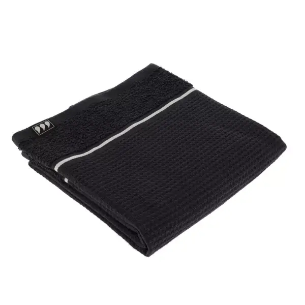 Compra Online Asciugamano cotone nido d'ape (50 x 90 cm) Japandi Nero