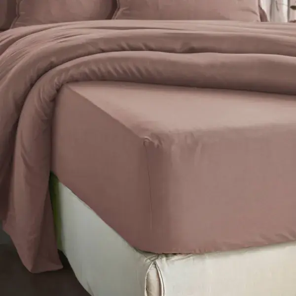 Novità Lenzuolo con angoli in lyocell Tencel™ (90 x 200 cm) Olivia Rosa blush