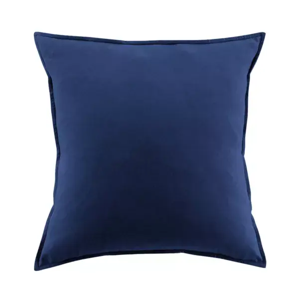 Federa per cuscino quadrata flanella di cotone (80 x 80 cm) Nina Blu navy Solo Oggi