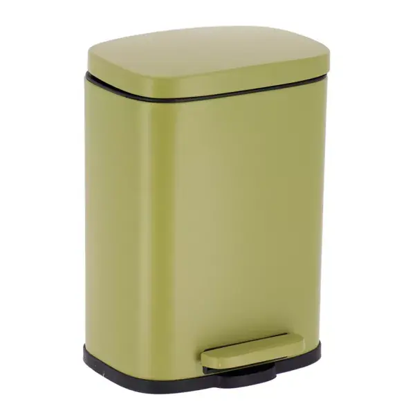 Ordina Subito Cestino per il bagno in metallo con chiusura ammortizzata stile Boho-chic Verde oliva