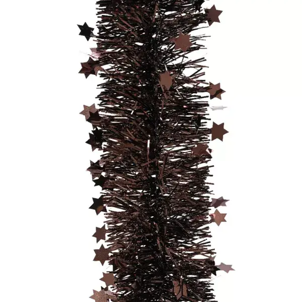 Ordina Subito Ghirlanda di Natale (D9 cm) stellata Alpine Nero tartufo