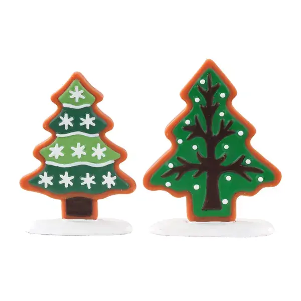 Compra Online Accessorio Lemax (H6 cm) Set di 2 alberi Biscotto dolce