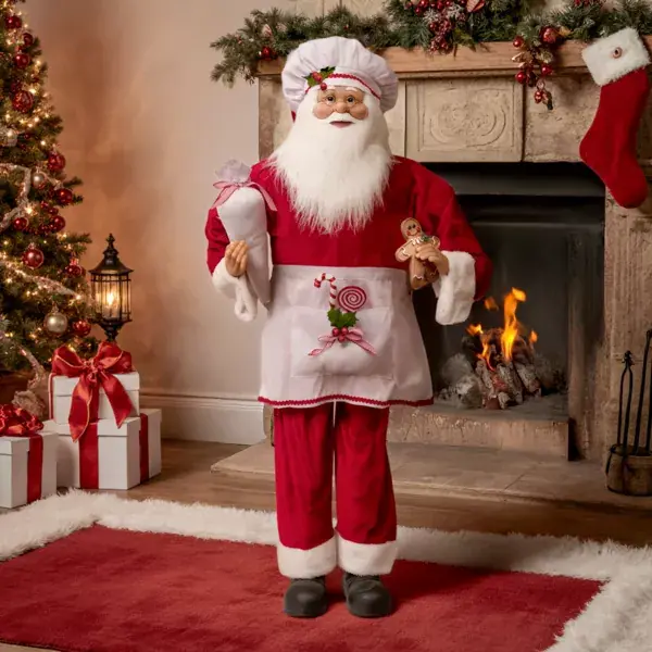 Compra Oggi Stesso Babbo Natale tradizionale (H120 cm) Gautier il cuoco