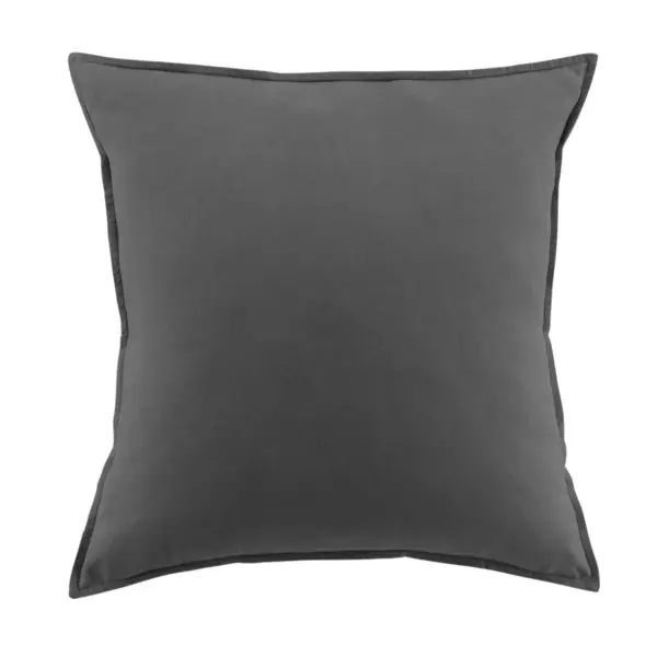 Federa quadrata flanella di cotone (63 x 63 cm) Théa Grigio antracite Prezzo Basso