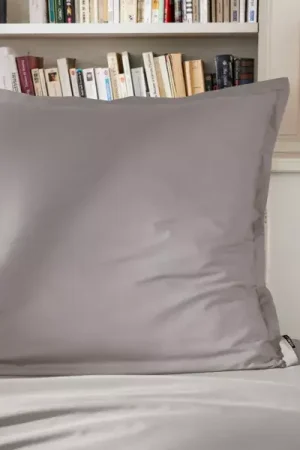 A Buon Prezzo Federa quadrata percalle di cotone (65 cm) Cali Grigio chiaro