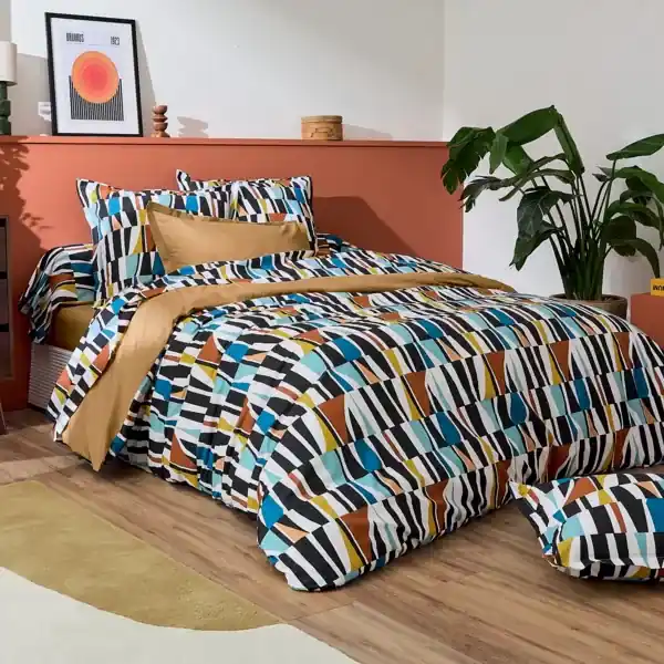 Sconto Copripiumino cotone (260 x 240 cm) Pietro Multicolore