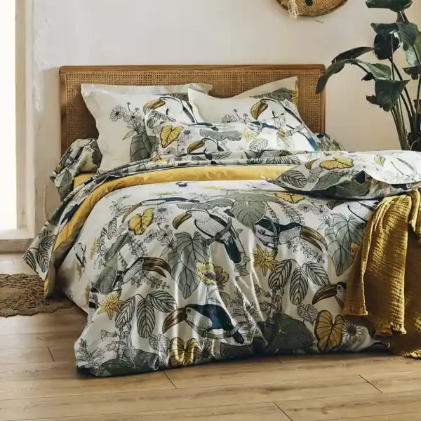 Subito Disponibile Copripiumino in cotone lavato (300 x 240 cm) Toco Verde