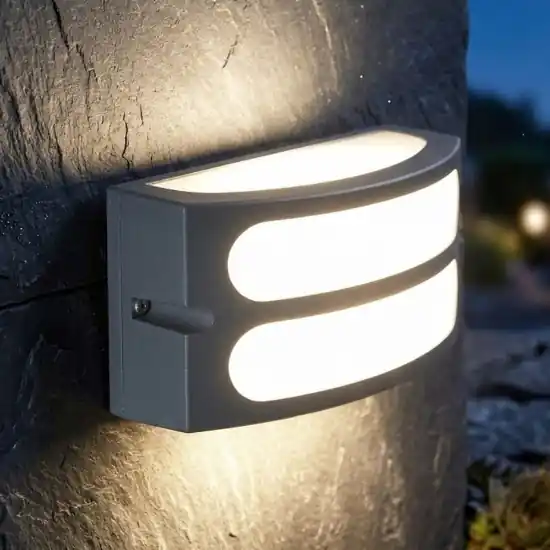 Applique per esterno balcone design moderno grafite ip54 Offerta Limitata