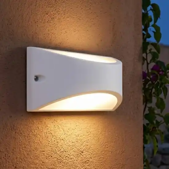 Applique da esterno bianca moderna led 10w 3000k ip65 Professionale