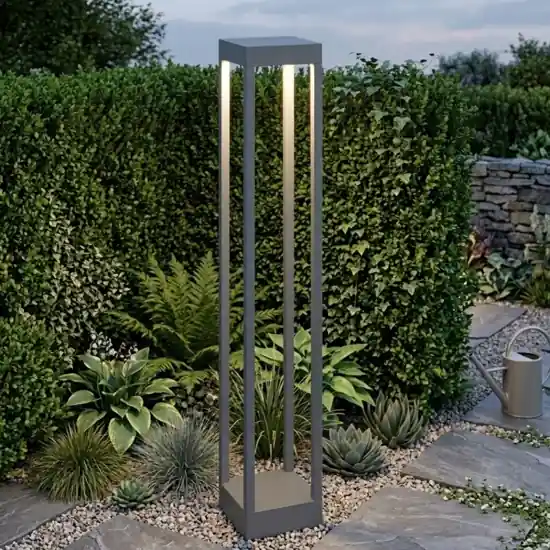 Lampione da giardino moderno antracite led 10w 3000k top light monaco Ultime Pezzi