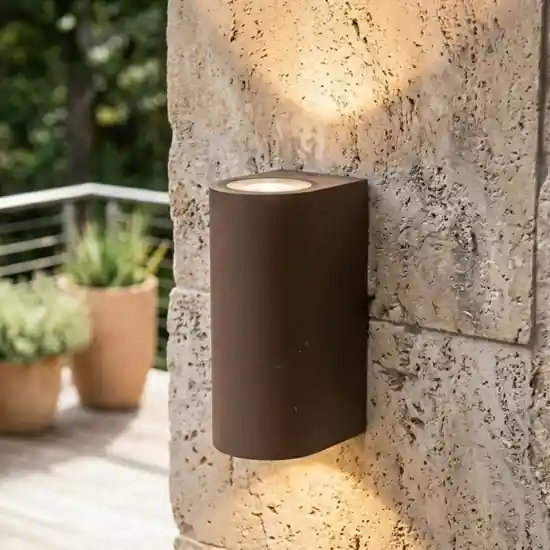 Top light lione applique corten da esterno moderna ip65 Ultime Pezzi