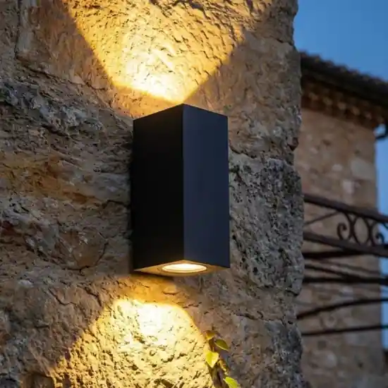 Top light applique da esterno atene nera moderna ip65 Acquista Ora