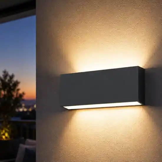 Subito Disponibile Top light madrid applique da esterno antracite led 20w cct 3000k 4000k ip65