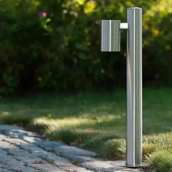Prezzo Di Fabbrica Lampioncino cromo satinato da giardino moderno