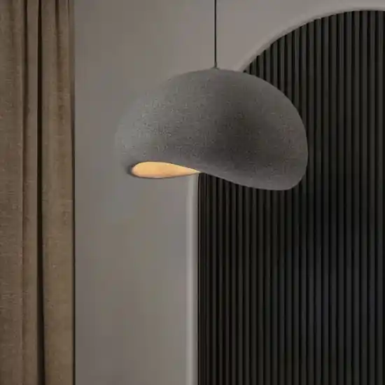 Compra Oggi Stesso Lampadario wabi sabi 60cm stile giapponese design japandi antracite