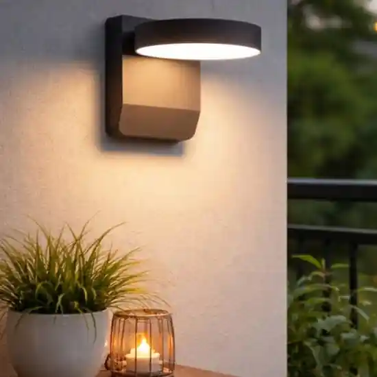 Ondaluce zenga applique da esterno luce orientabile corten led 20w 3000k ip65 Affare