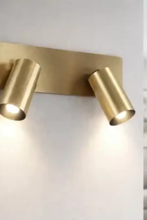 Applique con faretti orientabili oro ottone fabas luce flores Prezzo Conveniente
