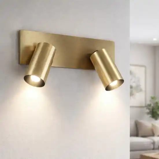 Applique con faretti orientabili oro ottone fabas luce flores Prezzo Conveniente