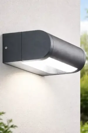 Applique antracite per esterno fabas luce wild led 12w 3000k orientabile Soddisfatti O Rimborsati