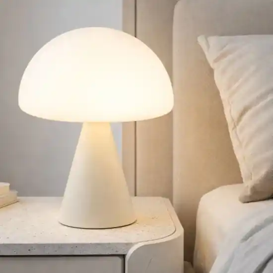 Soddisfatti O Rimborsati Lampada da comodino led in vetro moderna sabbia fabas luce blip