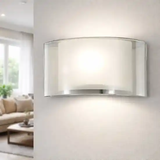 Spedito Oggi Fabas luce alide applique di vetro trasparente moderna