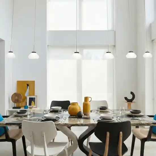 Lampade a sospensione per soggiorno moderno arabelle bianco fabas luce 48w 3000k Prezzo Di Fabbrica