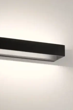 Prezzo Scontato Applique squadrato moderno nero led 12w 3000k cct 4000k isyluce