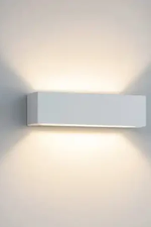 Più Venduto Applique isyluce led 18w 3000k gesso bianca rettangolare