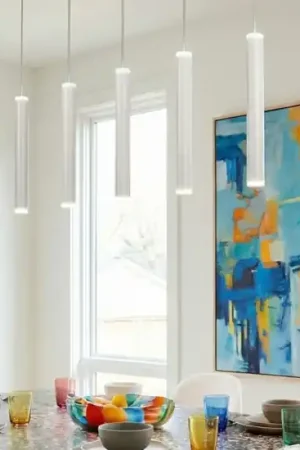 Di Tendenza Lampadario cilindri sospensione bianco per soggiorno fabas luce prado