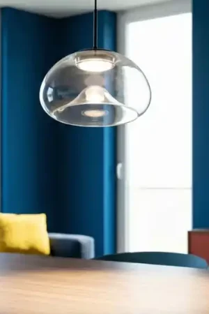 Compra Adesso Lampada a sospensione in vetro trasparente brena fabas luce 10w 4000k