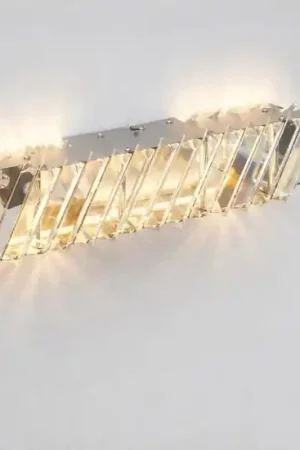 Offerta Del Giorno Applique di vetro cristallo trasparente design led 9w 3000k dimmerabile