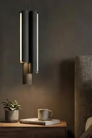 Novità Dorica ideal lux lampada a sospensione per comodino camera da letto nera led 3000k