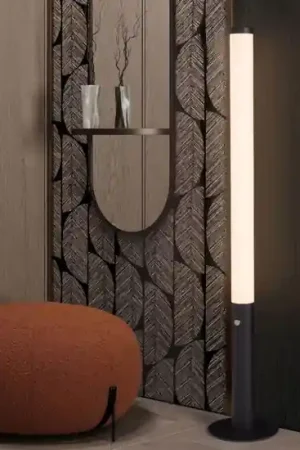 Piantana tubolare led 32w 3000k moderna dimmerabile Soddisfatti O Rimborsati
