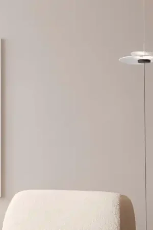 Piantana sospesa dal soffitto bianca design moderna led dimmerabile Occasione