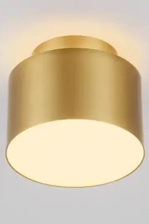 Promozione Piccola plafoniera 11cm oro rotonda da soffitto led 16w 3000k