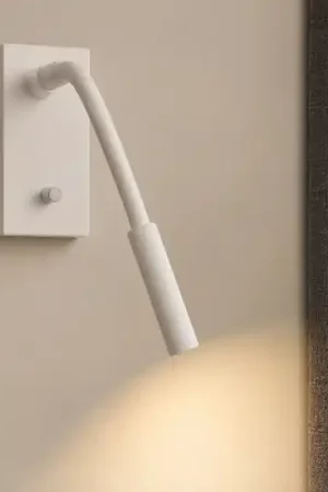 Quantità Limitata Applique luce comodino camera da letto led 3w 3000k bianco braccio orientabile