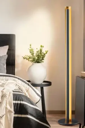Non Perdere Piantana design moderna nero oro led 15w 3000k