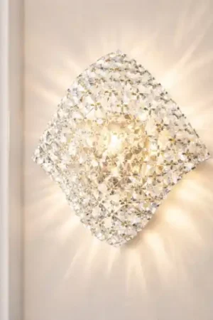 Popolare Applique da parete vela di cristallo design elegante