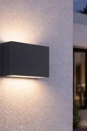 Offerta Del Giorno Applique da esterno antracite led 7w cct 2700k 3200k 4000k ip65 perenz pocket