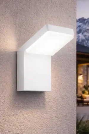 Piega perenz applique da esterno bianca led 20w cct 3000k 4000k 6000k ip65 Ordina Subito