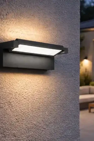 Ultima Occasione Applique da esterno antracite led 36w cct 3000k 4000k orientabile ip65 perenz display