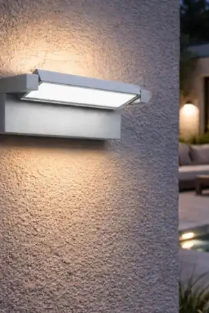 Perenz display applique per esterno ip65 orientabile led 36w cct 3000k 4000k grigio cemento Economico